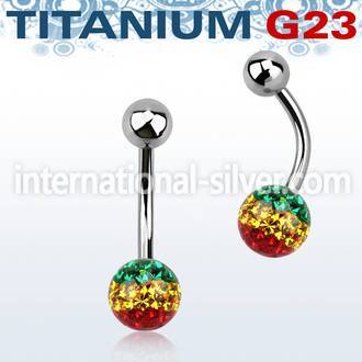 ubnfr6r belly rings titanium g23 implant grade belly button