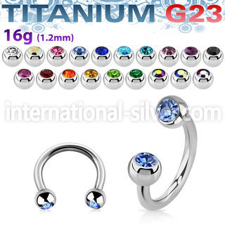 ucbe2c titanium grade23 horseshoe 3mm balls