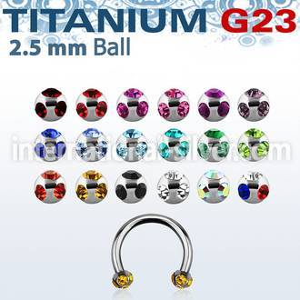 ucbemj25 horseshoes titanium g23 implant grade nose
