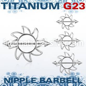 ucnp103 straight barbells titanium g23 implant grade nipple