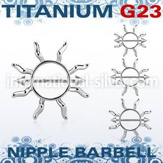 ucnp104 straight barbells titanium g23 implant grade nipple
