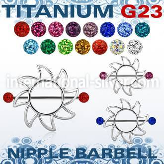 ufnp103 straight barbells titanium g23 implant grade nipple