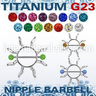 ufnp104 straight barbells titanium g23 implant grade nipple