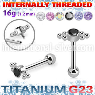 uhein21 titanium barbell balls cluster press ball internal