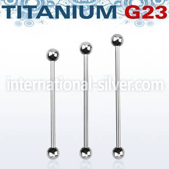 uindb straight barbells titanium g23 implant grade 