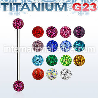 uinfr5 straight barbells titanium g23 implant grade 