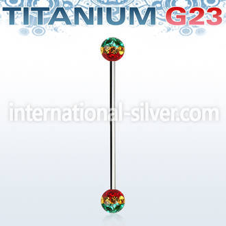 uinfr5r straight barbells titanium g23 implant grade 
