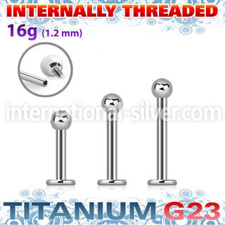 ulbb25i titanium internal labret stud ball