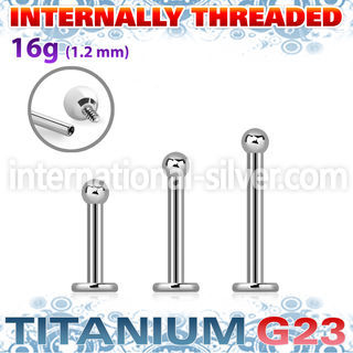 ulbb2i titanium internal labret stud 2mm ball