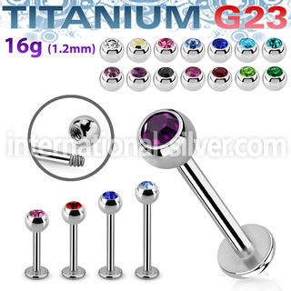 ulbc4s titanium labret stud 16g 4mm press fit