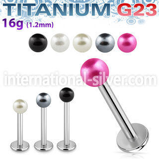 ulpr3 labrets lip rings titanium g23 with acrylic parts labrets chin