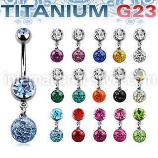 umcd626 belly rings titanium g23 implant grade belly button