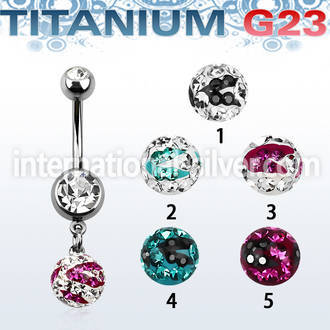 umcd626c belly rings titanium g23 implant grade belly button