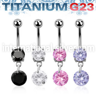 umcdz407 belly rings titanium g23 implant grade belly button