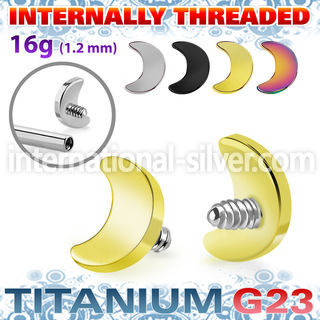 umoin titanium 3mm flat moon shape design for bars