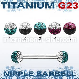 unpfr5e straight barbells titanium g23 implant grade nipple