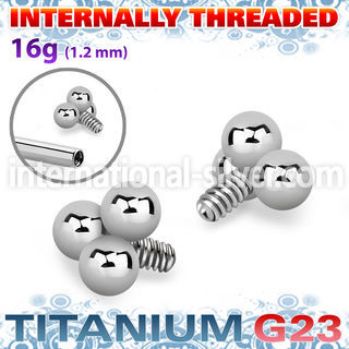 ush1in titanium triple balls design top for bars