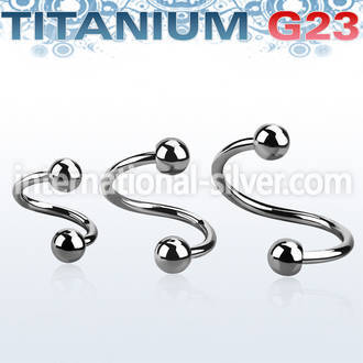 uspe18b spirals twisters titanium g23 implant grade eyebrow