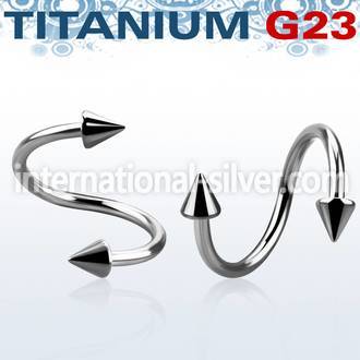 uspecn spirals twisters titanium g23 implant grade eyebrow