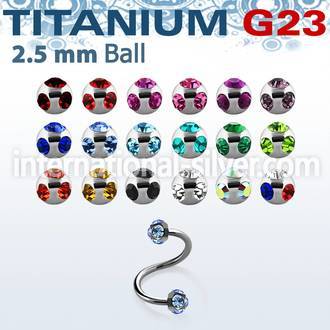 uspemj25 spirals twisters titanium g23 implant grade eyebrow
