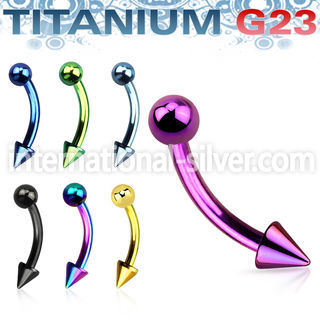 utbnem25 micro curved barbells anodized titanium g23 implant grade eyebrow