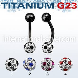 utbnfr6a belly rings anodized titanium g23 implant grade belly button