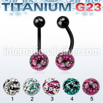 utbnfr8c belly rings anodized titanium g23 implant grade belly button