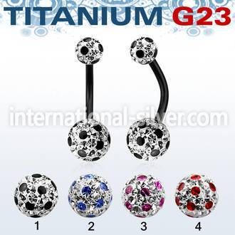 utbnfrga belly rings anodized titanium g23 implant grade belly button