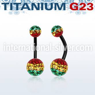 utbnfrgr belly rings anodized titanium g23 implant grade belly button