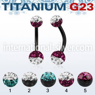 utbnfrse belly rings anodized titanium g23 implant grade belly button