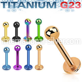 utlbb3 labrets lip rings anodized titanium g23 implant grade labrets chin