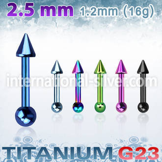 utrgt16 straight barbells anodized titanium g23 implant grade tragus