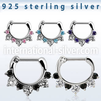 vsephx16 straight barbells silver 925 septum