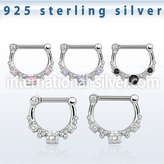 vsepl16 straight barbells silver 925 septum