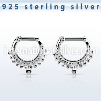 vsepm14 straight barbells silver 925 septum