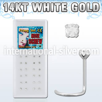 wgsczc l shape nose studs gold nose