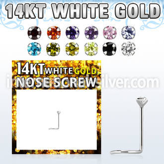 wsczm1 l shape nose studs gold 