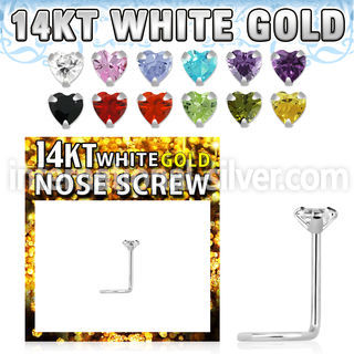 wszhc1 l shape nose studs gold nose