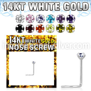 wszm1 l shape nose studs gold nose