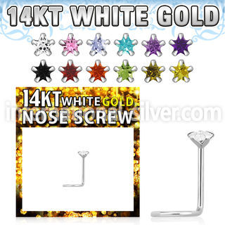 wszsc1 l shape nose studs gold nose