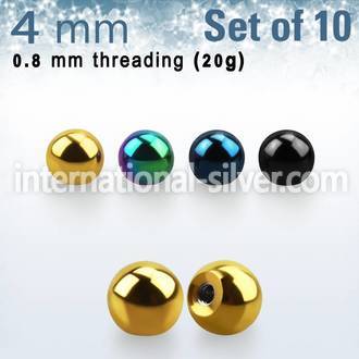 xbt4xs loose body jewelry parts anodized surgical steel 316l belly button