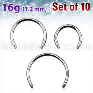 xcb16g loose body jewelry parts surgical steel 316l 