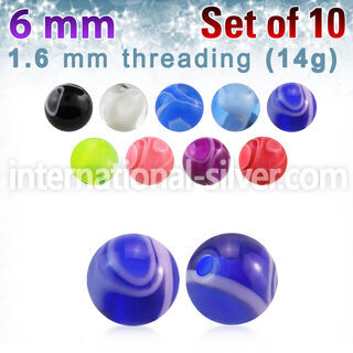 xmbbal6 loose body jewelry parts acrylic body jewelry belly button