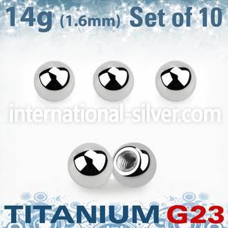 xubal4 loose body jewelry parts titanium g23 implant grade belly button