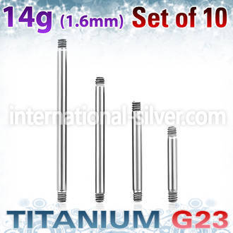 xubb14g loose body jewelry parts titanium g23 implant grade belly button