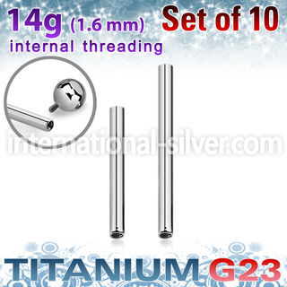 xubb14gi xubn14gi titanium internal threading bars 10pcs