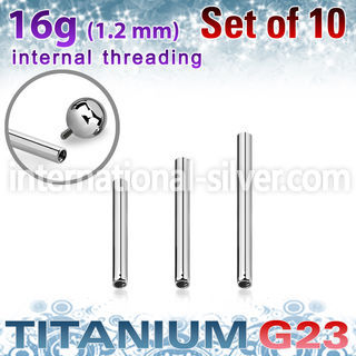 xubb16gi titanium internal threading bars 10pcs