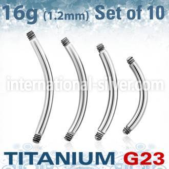 xubn16g loose body jewelry parts titanium g23 implant grade belly button
