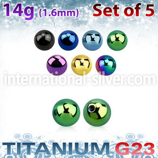 xubt8g loose body jewelry parts anodized titanium g23 implant grade belly button