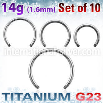 xucb14g loose body jewelry parts titanium g23 implant grade belly button